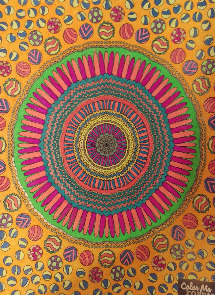 Mandala colored by Tracy Rodier