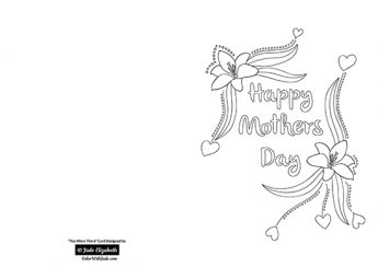 Mothers Day Color In Card
